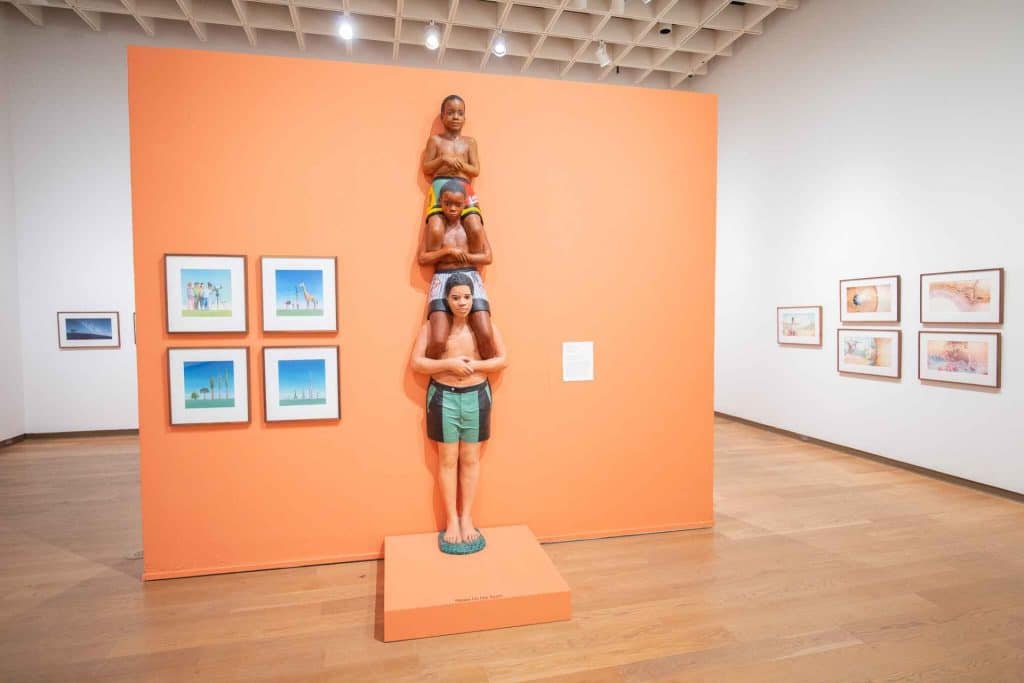 an install shot of Jason Chin's Your Place in the Universe exhibition at the Orlando Museum of Art