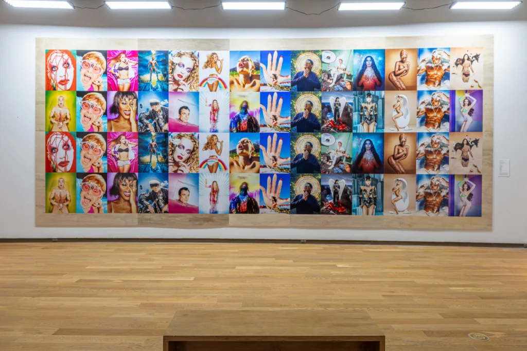 A variety of David LaChapelle images at the Orlando David LaChapelle exhibition at OMA