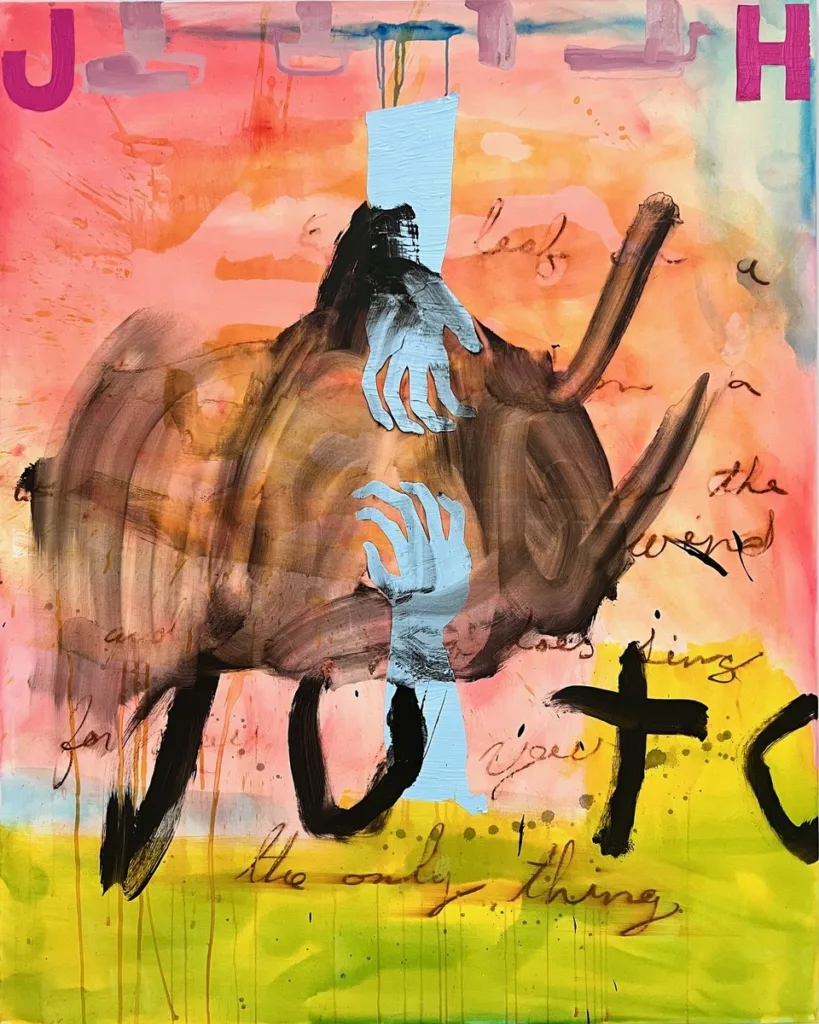 Jason Hackenweth The Great Divide acrylic painting