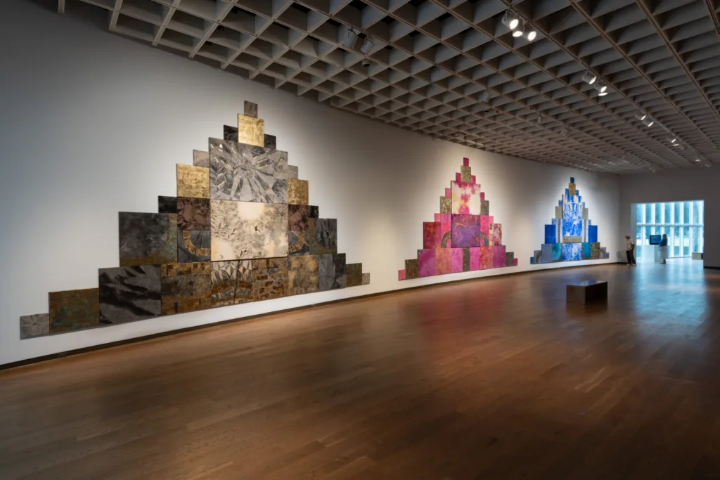 Mette Tommerup Florida Prize 2026 exhibition multicolored pyramid paintings
