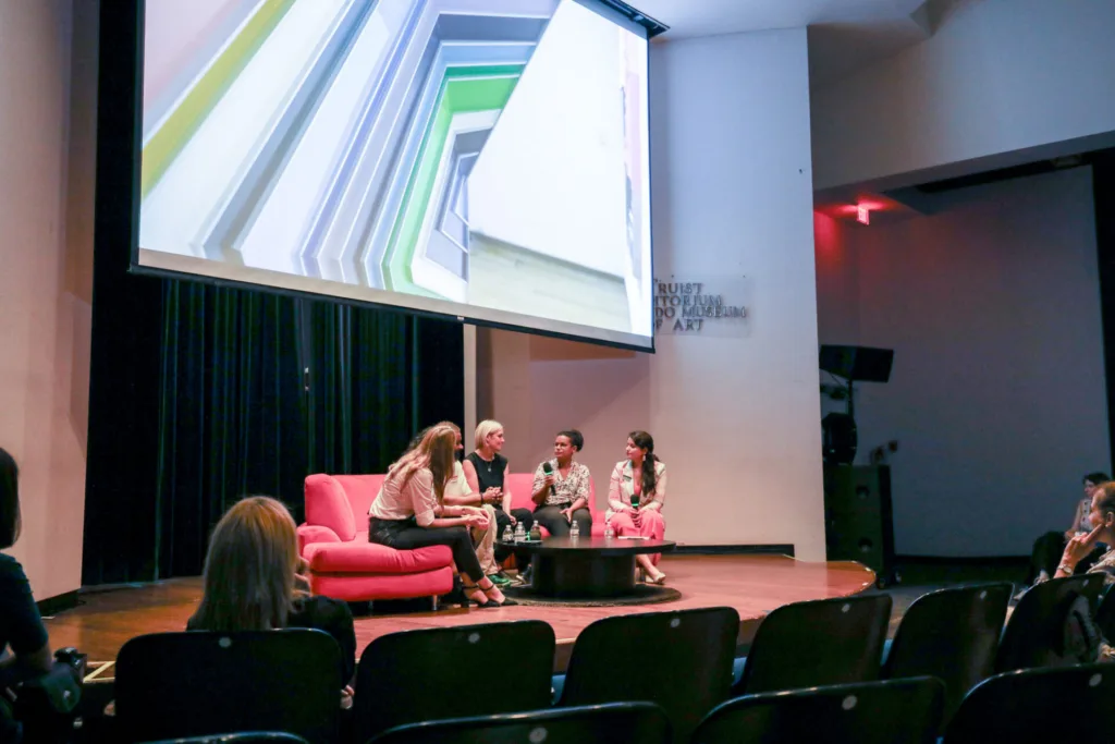 a conversation after a film screening at OMA during Access for All