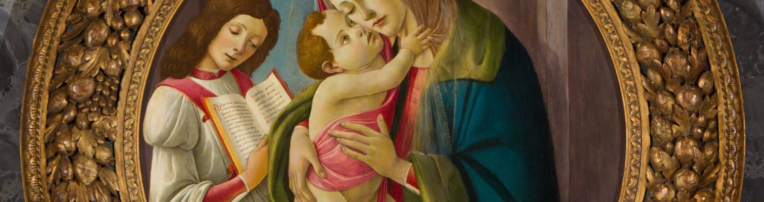 Madonna and Child with an Angel by Botticelli
