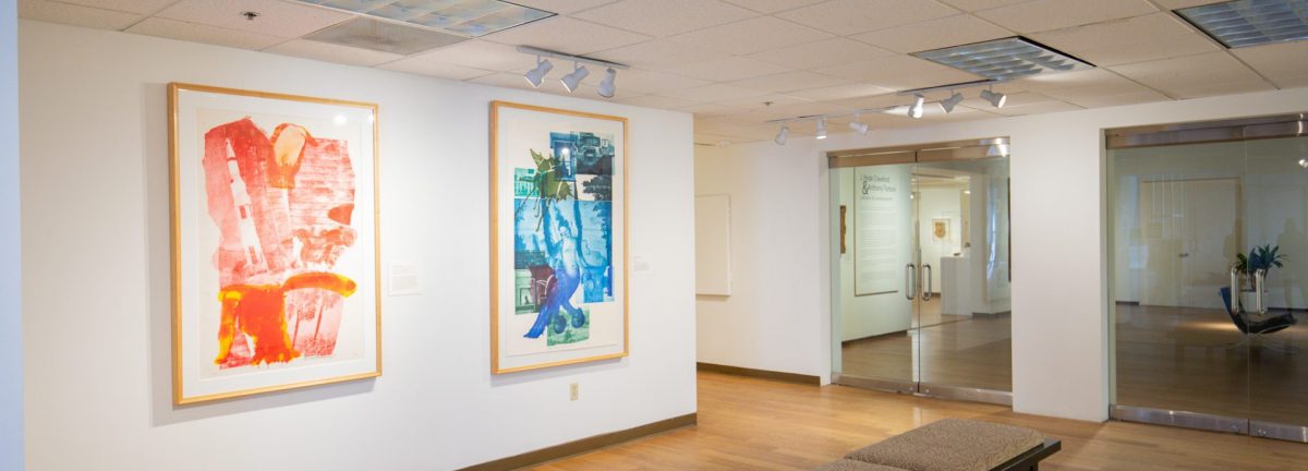 Install shot of Robert Rauschenberg at 100