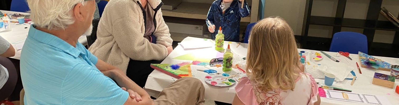 Grandparent's day workshoppers